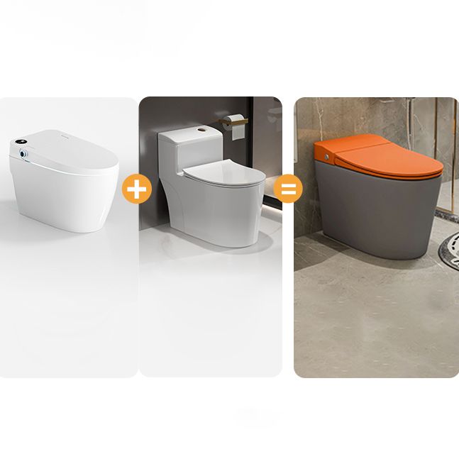 Modern Floor Mount Toilet Bowl Siphon Jet Skirted Toilet with Seat for Bathroom Clearhalo 'Bathroom Remodel & Bathroom Fixtures' 'Home Improvement' 'home_improvement' 'home_improvement_toilets' 'Toilets & Bidets' 'Toilets' 1200x1200_f1e1f16b-c398-4176-bb6b-0c34eb934c43