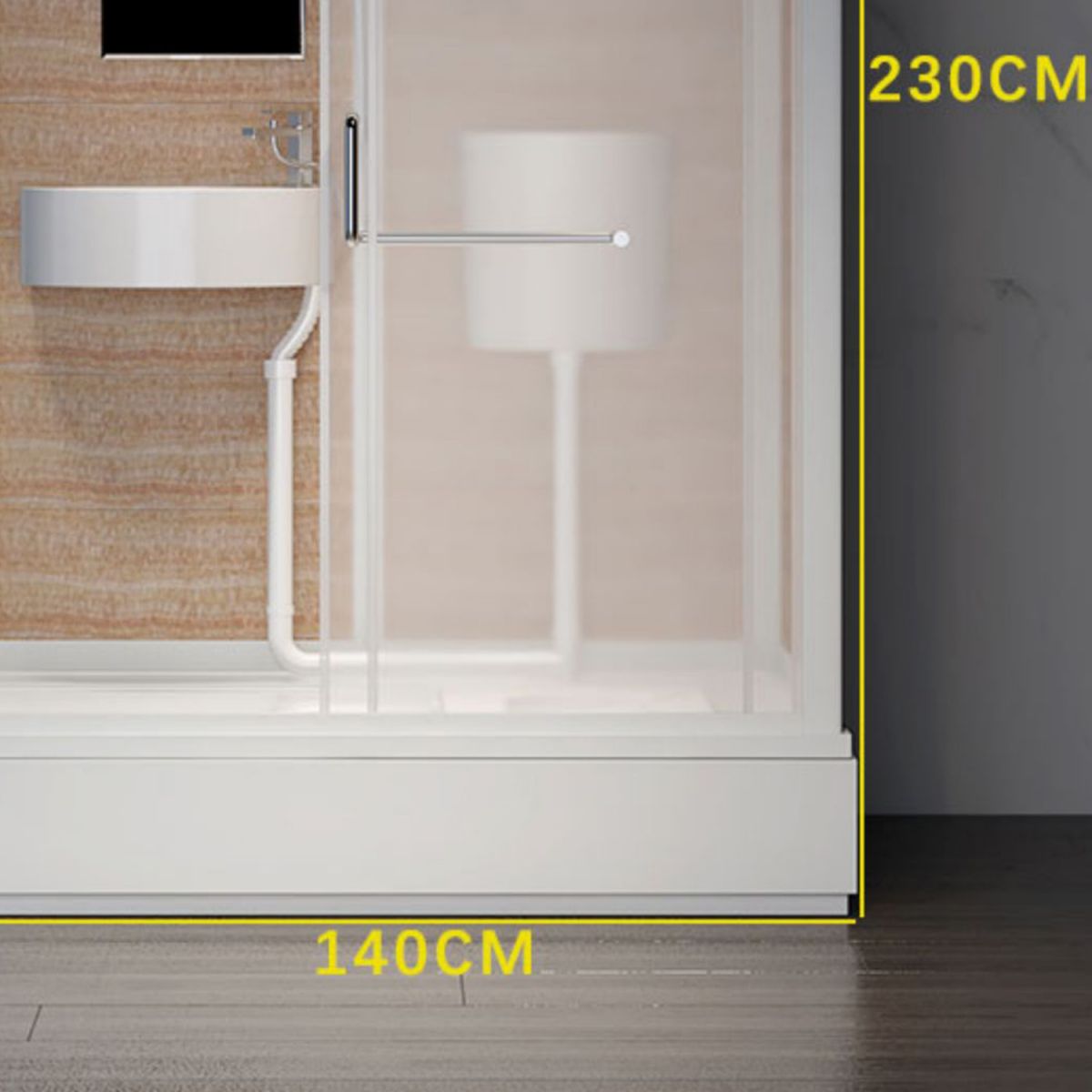 Rectangle Tempered Glass Shower Stall Frosted Semi-Frameless Shower Stall Clearhalo 'Bathroom Remodel & Bathroom Fixtures' 'Home Improvement' 'home_improvement' 'home_improvement_shower_stalls_enclosures' 'Shower Stalls & Enclosures' 'shower_stalls_enclosures' 'Showers & Bathtubs' 1200x1200_f1e4d1cb-79b8-42a6-963c-68b9c3e1ca5d