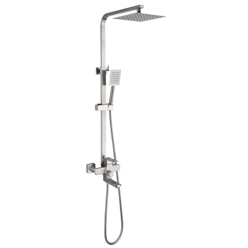 Modern Shower System Stainless Steel Temperature Control Wall Mounted Shower Set Clearhalo 'Bathroom Remodel & Bathroom Fixtures' 'Home Improvement' 'home_improvement' 'home_improvement_shower_faucets' 'Shower Faucets & Systems' 'shower_faucets' 'Showers & Bathtubs Plumbing' 'Showers & Bathtubs' 1200x1200_f207199f-ee63-40aa-97ca-138c9a9d3554