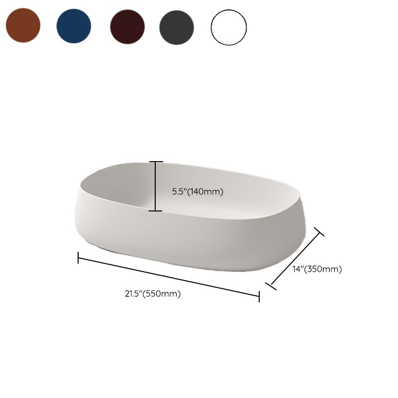 Modern Vessel Bathroom Sink No Craftsmanship Resin Wash Stand Clearhalo 'Bathroom Remodel & Bathroom Fixtures' 'Bathroom Sinks & Faucet Components' 'Bathroom Sinks' 'bathroom_sink' 'Home Improvement' 'home_improvement' 'home_improvement_bathroom_sink' 1200x1200_f2286423-c16c-463f-85af-bed702c18f76