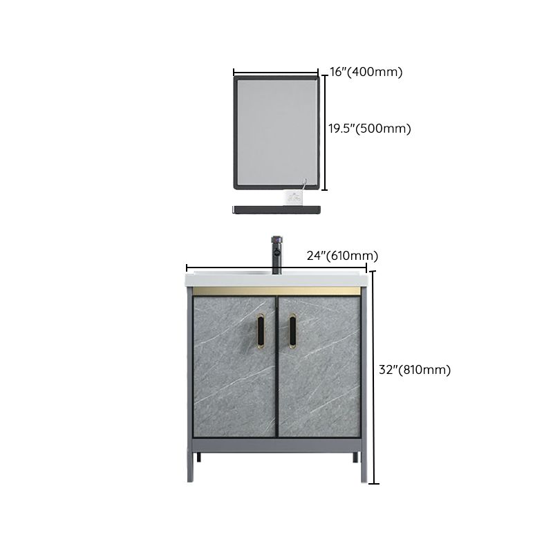 Bathroom Vanity Set Drawers Rectangular Sink Mirror Vanity Sink with Faucet Clearhalo 'Bathroom Remodel & Bathroom Fixtures' 'Bathroom Vanities' 'bathroom_vanities' 'Home Improvement' 'home_improvement' 'home_improvement_bathroom_vanities' 1200x1200_f231fe87-d562-4739-8778-44057fcf4edc