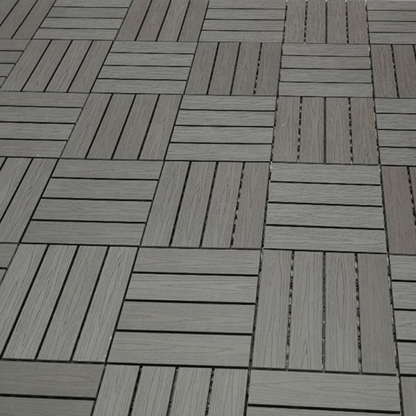 Outdoor Patio Decktile 11.8" x 11.8" Composite Decking Tiles Clearhalo 'Home Improvement' 'home_improvement' 'home_improvement_outdoor_deck_tiles_planks' 'Outdoor Deck Tiles & Planks' 'Outdoor Flooring & Tile' 'Outdoor Remodel' 'outdoor_deck_tiles_planks' 1200x1200_f25597ff-ee9b-4a69-b243-a77611fe70ff