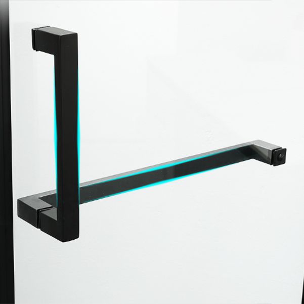 Black Rectangle Shower Enclosure Clear Tempered Glass Shower Enclosure Clearhalo 'Bathroom Remodel & Bathroom Fixtures' 'Home Improvement' 'home_improvement' 'home_improvement_shower_stalls_enclosures' 'Shower Stalls & Enclosures' 'shower_stalls_enclosures' 'Showers & Bathtubs' 1200x1200_f2661abd-7698-4c8f-a1ca-c568806f1203