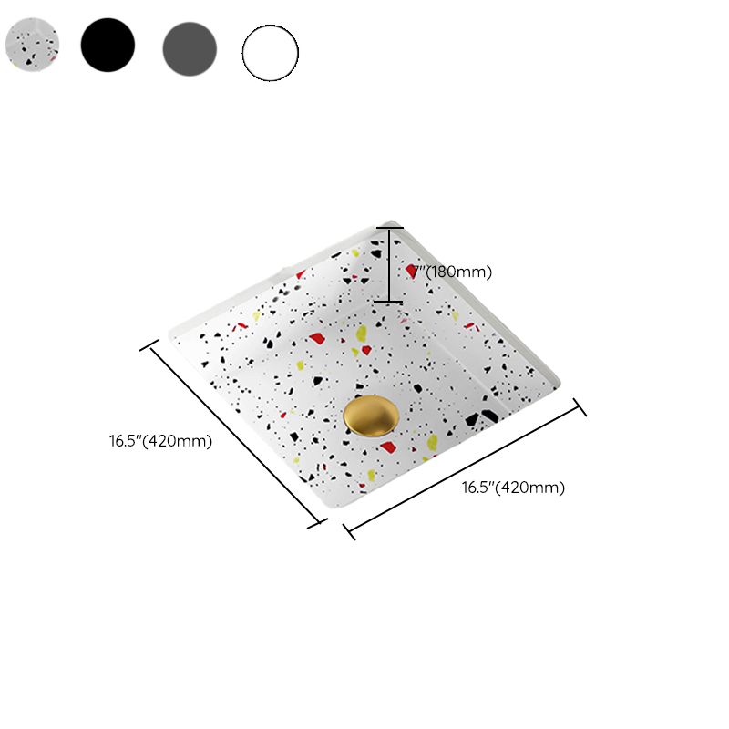 Modern Undermount Vanity Sink Square Porcelain with Pop-Up Drain Basin Sink Clearhalo 'Bathroom Remodel & Bathroom Fixtures' 'Bathroom Sinks & Faucet Components' 'Bathroom Sinks' 'bathroom_sink' 'Home Improvement' 'home_improvement' 'home_improvement_bathroom_sink' 1200x1200_f2760661-e291-476d-82b8-f4a87761e108