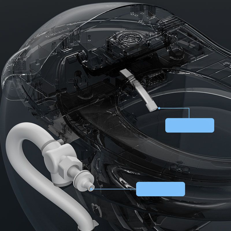 Smart Toilet Round White Ceramic Contemporary Stain Resistant Foot Sensor Clearhalo 'Bathroom Remodel & Bathroom Fixtures' 'Bidets' 'Home Improvement' 'home_improvement' 'home_improvement_bidets' 'Toilets & Bidets' 1200x1200_f295cd18-3dd3-46e1-aed9-21a0ec7916ed