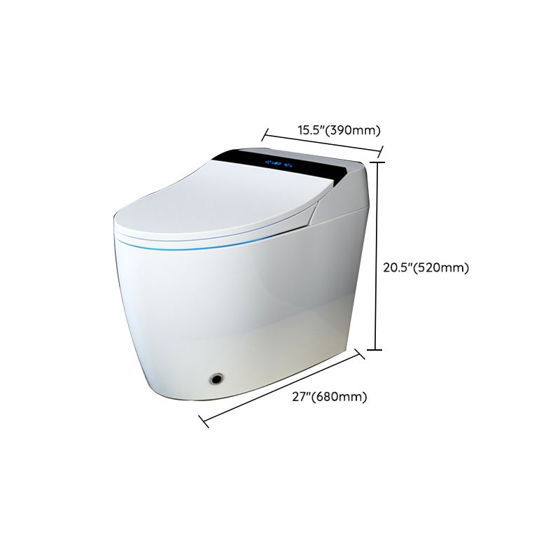 Contemporary Floor Standing Bidet Gloss Finish Floor Mount Bidet Clearhalo 'Bathroom Remodel & Bathroom Fixtures' 'Bidets' 'Home Improvement' 'home_improvement' 'home_improvement_bidets' 'Toilets & Bidets' 1200x1200_f2983030-edcc-4391-810b-2d991855769f