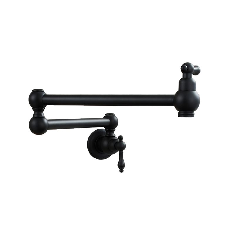 Modern Double Handles One Handle Wall Mounted Pot Filler Low Arc Profile Filler Clearhalo 'Home Improvement' 'home_improvement' 'home_improvement_kitchen_faucets' 'Kitchen Faucets' 'Kitchen Remodel & Kitchen Fixtures' 'Kitchen Sinks & Faucet Components' 'kitchen_faucets' 1200x1200_f2a633eb-6f07-4ee1-bb32-b57ba88a8a55