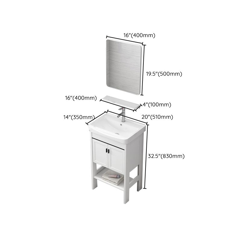 Freestanding Bathroom Sink Vanity Glam Single-Sink Bathroom Vanity Clearhalo 'Bathroom Remodel & Bathroom Fixtures' 'Bathroom Vanities' 'bathroom_vanities' 'Home Improvement' 'home_improvement' 'home_improvement_bathroom_vanities' 1200x1200_f2a65588-7025-472c-9cf8-6543479be00a