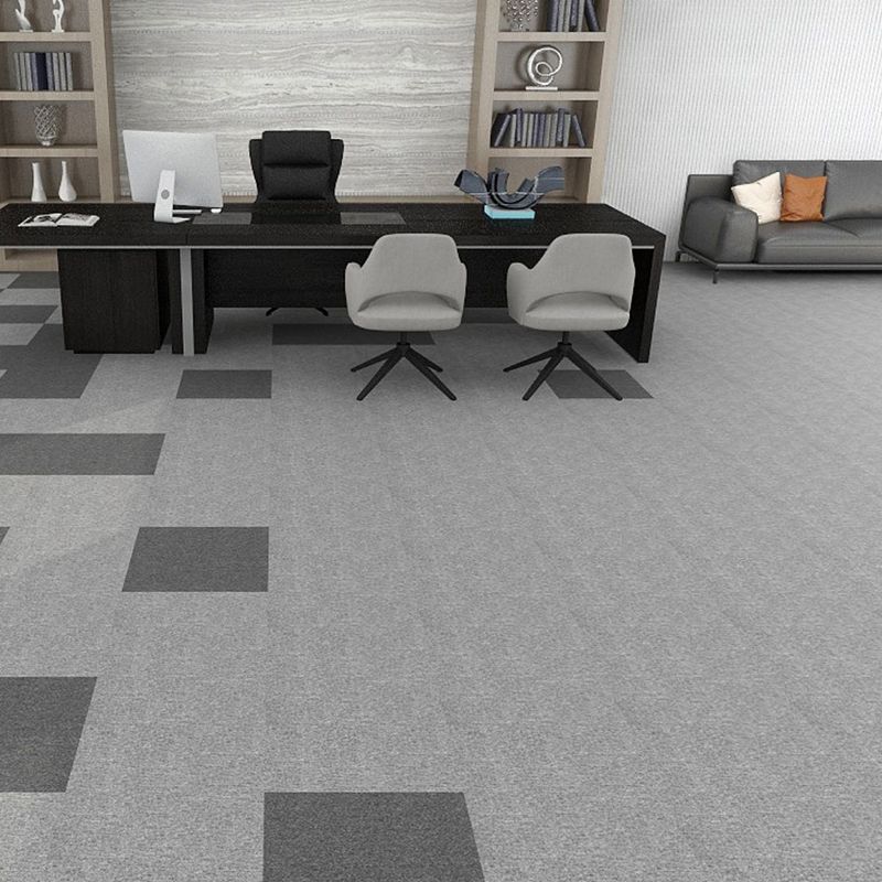 Office Loose Lay Carpet Tiles Dark Color Non-Skid Level Loop Carpet Tile Clearhalo 'Carpet Tiles & Carpet Squares' 'carpet_tiles_carpet_squares' 'Flooring 'Home Improvement' 'home_improvement' 'home_improvement_carpet_tiles_carpet_squares' Walls and Ceiling' 1200x1200_f2aa1556-e2d5-45a5-85ec-d2c0d8513651