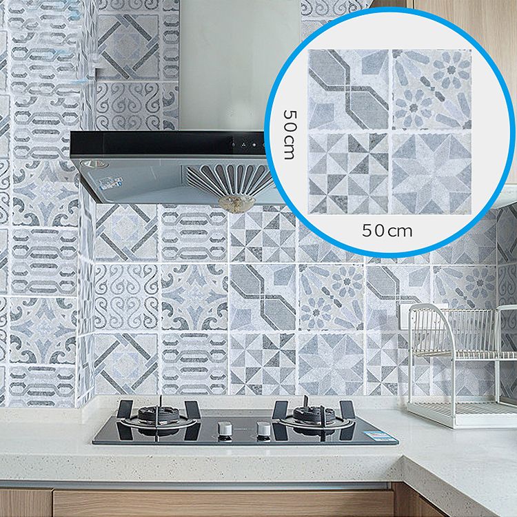 Spanish Pattern Singular Tile Mildew Resistant Peel & Stick Tile for Backsplash Wall Clearhalo 'Flooring 'Home Improvement' 'home_improvement' 'home_improvement_peel_stick_blacksplash' 'Peel & Stick Backsplash Tile' 'peel_stick_blacksplash' 'Walls & Ceilings' Walls and Ceiling' 1200x1200_f2cab59c-8903-456c-80be-2c3346c6abf7