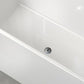 Contemporary Soaking Freestanding Bathtub Acrylic Rectangular with Center Drain Clearhalo 'Bathroom Remodel & Bathroom Fixtures' 'Bathtubs' 'Home Improvement' 'home_improvement' 'home_improvement_bathtubs' 'Showers & Bathtubs' 1200x1200_f30bc8bd-de43-4730-bd18-da91e0695312