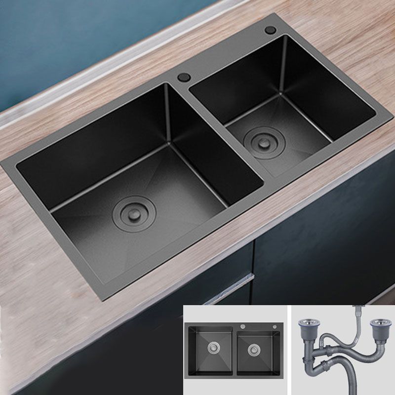 Modern Workstation Stainless Steel with Basket Strainer and Faucet Kitchen Sink Clearhalo 'Home Improvement' 'home_improvement' 'home_improvement_kitchen_sinks' 'Kitchen Remodel & Kitchen Fixtures' 'Kitchen Sinks & Faucet Components' 'Kitchen Sinks' 'kitchen_sinks' 1200x1200_f30be417-fbf8-4f89-9003-627cbb6f4eaf