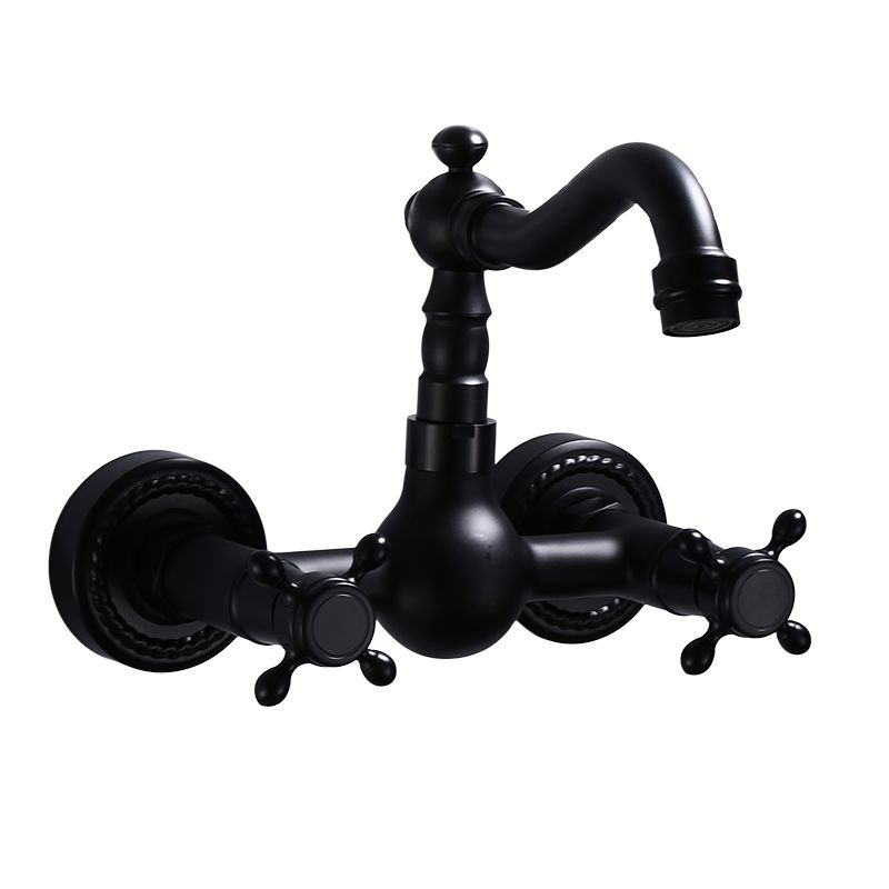 Traditional Wall Mounted Metal Tub Filler Low Arc Waterfall Bathroom Faucet Clearhalo 'Bathroom Remodel & Bathroom Fixtures' 'Bathtub Faucets' 'bathtub_faucets' 'Home Improvement' 'home_improvement' 'home_improvement_bathtub_faucets' 1200x1200_f30d4091-957a-4b52-9256-553010abf226