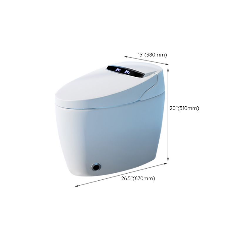 Heated Seat Floor Standing Bidet in White Ceramic Foot Sensor Bidets Clearhalo 'Bathroom Remodel & Bathroom Fixtures' 'Bidets' 'Home Improvement' 'home_improvement' 'home_improvement_bidets' 'Toilets & Bidets' 1200x1200_f32c5dcb-2260-4b4c-a868-077be108b712