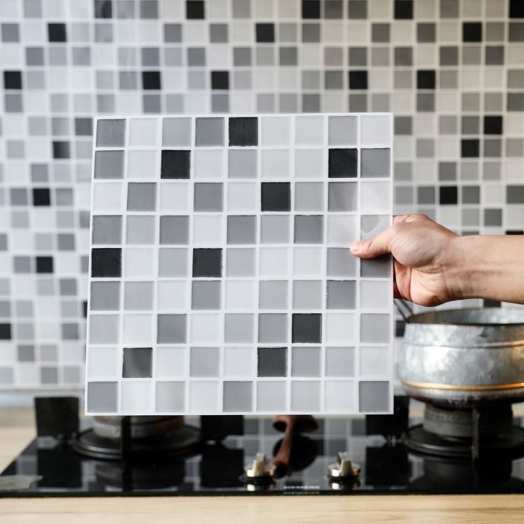 Mosaic Tile Wallpaper Plastic Waterproof Peel & Stick Mosaic Tile Clearhalo 'Flooring 'Home Improvement' 'home_improvement' 'home_improvement_peel_stick_blacksplash' 'Peel & Stick Backsplash Tile' 'peel_stick_blacksplash' 'Walls & Ceilings' Walls and Ceiling' 1200x1200_f344b0fe-faf0-47b6-872f-ccf8d06d95af