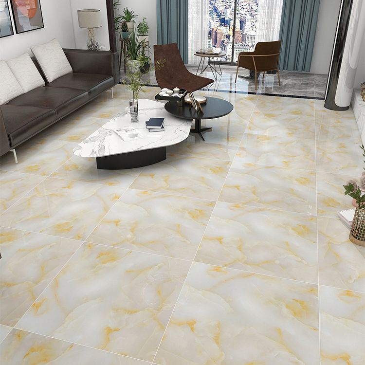 Square Floor Tile Straight Edge Polished Marbling Singular Tile Clearhalo 'Floor Tiles & Wall Tiles' 'floor_tiles_wall_tiles' 'Flooring 'Home Improvement' 'home_improvement' 'home_improvement_floor_tiles_wall_tiles' Walls and Ceiling' 1200x1200_f34cdf63-0555-4bee-b4ad-31ddc199c762