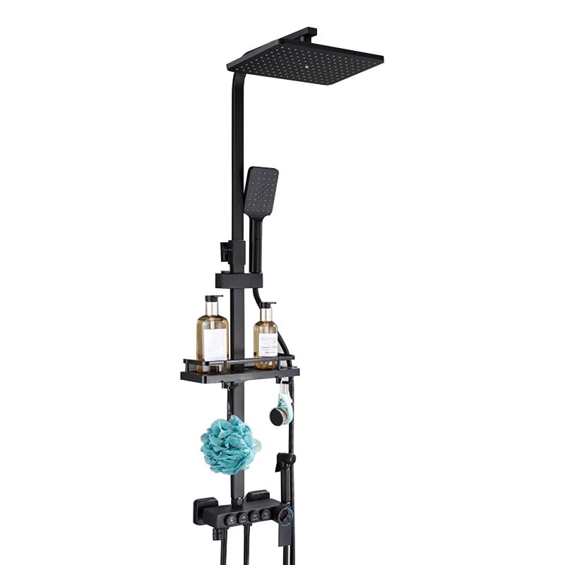 Contemporary Copper Shower System Wall Mounted Shower System with Hand Shower Clearhalo 'Bathroom Remodel & Bathroom Fixtures' 'Home Improvement' 'home_improvement' 'home_improvement_shower_faucets' 'Shower Faucets & Systems' 'shower_faucets' 'Showers & Bathtubs Plumbing' 'Showers & Bathtubs' 1200x1200_f373efa3-6069-44bd-b21f-d35b6b29af4c