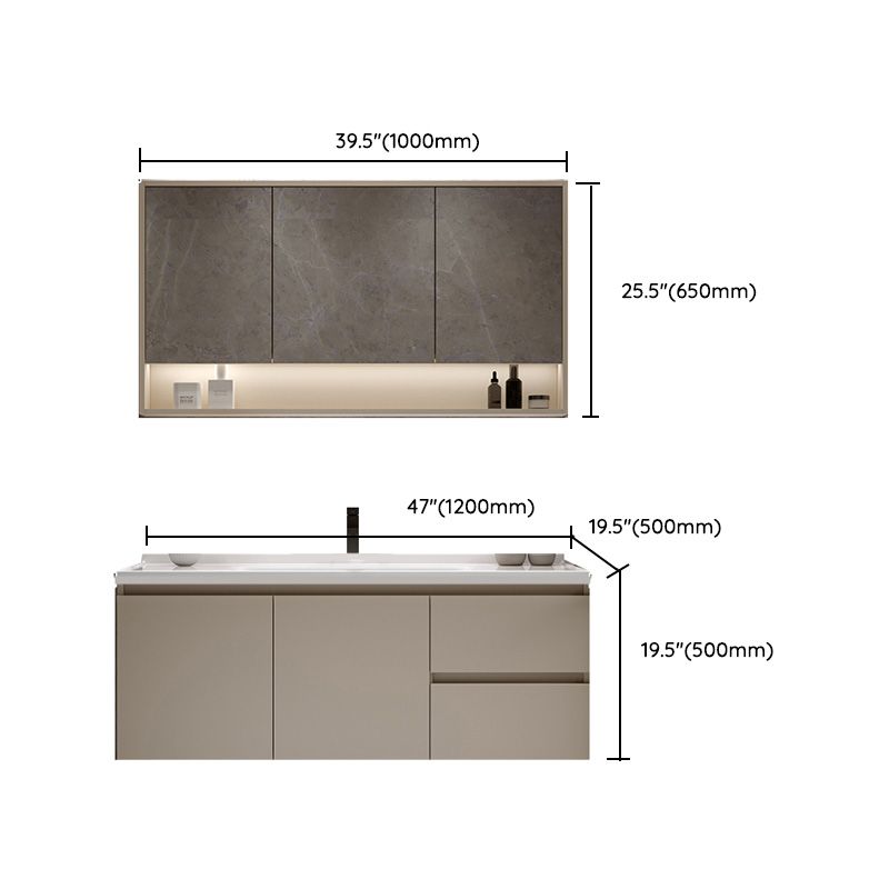 White Solid Wood Rectangular Modern Wall Mount Bathroom Vanity Set Clearhalo 'Bathroom Remodel & Bathroom Fixtures' 'Bathroom Vanities' 'bathroom_vanities' 'Home Improvement' 'home_improvement' 'home_improvement_bathroom_vanities' 1200x1200_f3890bdd-d454-4dcc-865d-241bf0dfd936