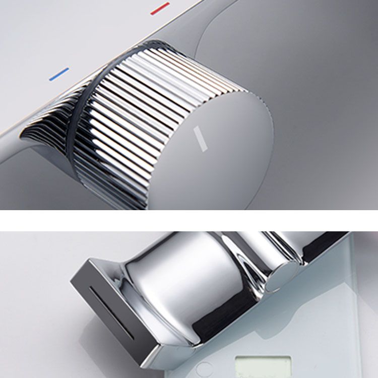 Modern Bathtub Faucet Wall-mounted Brass Digital Display Bathtub Faucet Clearhalo 'Bathroom Remodel & Bathroom Fixtures' 'Bathtub Faucets' 'bathtub_faucets' 'Home Improvement' 'home_improvement' 'home_improvement_bathtub_faucets' 1200x1200_f38a4909-8282-4aa1-aae3-3e2c479adf3f