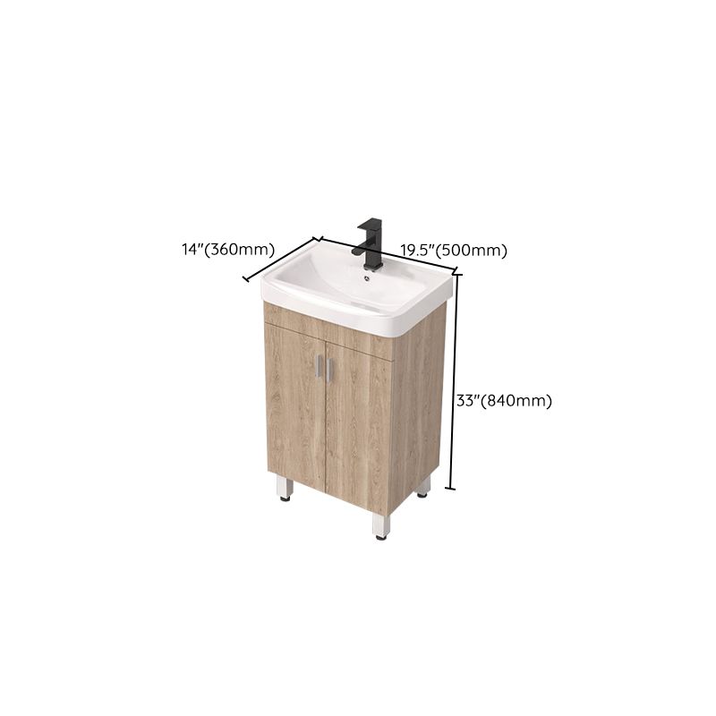 Modern Wood Bathroom Vanity Set Freestanding Single-Sink Bathroom Sink Vanity Clearhalo 'Bathroom Remodel & Bathroom Fixtures' 'Bathroom Vanities' 'bathroom_vanities' 'Home Improvement' 'home_improvement' 'home_improvement_bathroom_vanities' 1200x1200_f3b659a1-04c4-4993-82ec-da27d5f32c2b