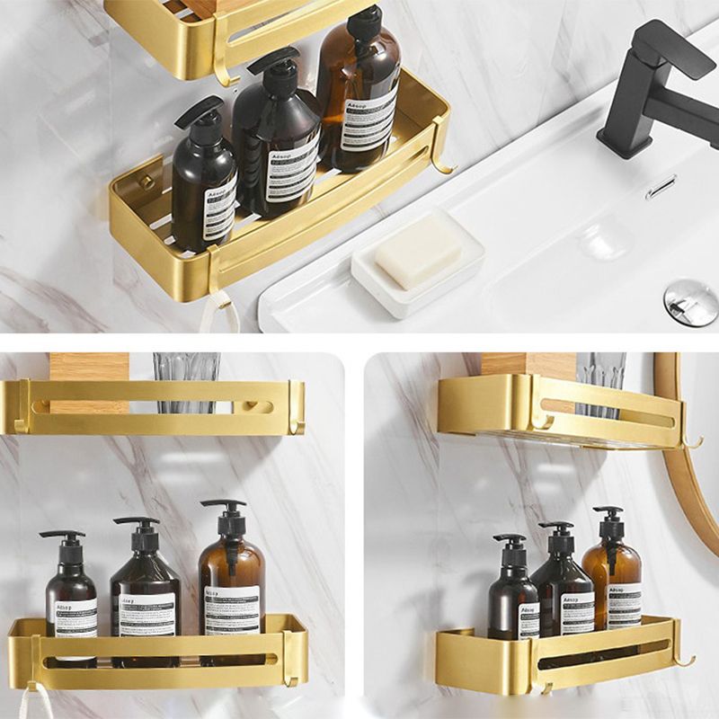 Modern Bathroom Hardware Paper Holder Bath Shelf Gold Bathroom Accessory Kit Clearhalo 'Bathroom Hardware Sets' 'Bathroom Hardware' 'Bathroom Remodel & Bathroom Fixtures' 'bathroom_hardware_sets' 'Home Improvement' 'home_improvement' 'home_improvement_bathroom_hardware_sets' 1200x1200_f3c44a00-edbb-4859-a653-36e29c0df47e