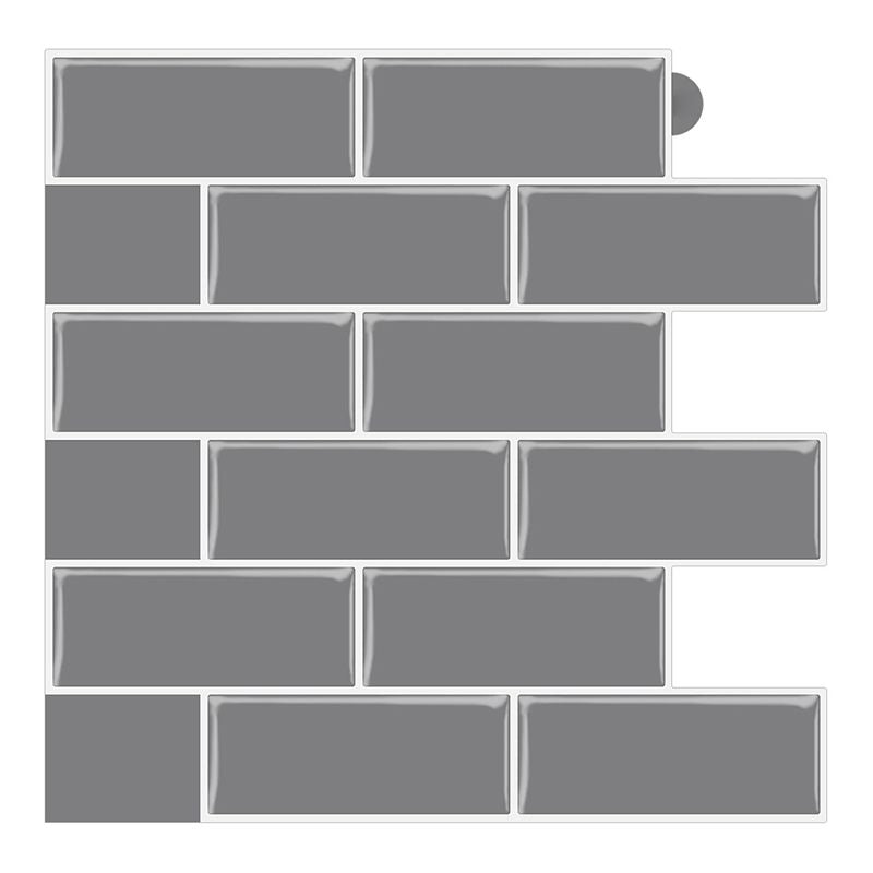 Peel & Stick Subway Tile PVC Stain Resistant Rectangle Peel and Stick Tile for Kitchen Clearhalo 'Flooring 'Home Improvement' 'home_improvement' 'home_improvement_peel_stick_blacksplash' 'Peel & Stick Backsplash Tile' 'peel_stick_blacksplash' 'Walls & Ceilings' Walls and Ceiling' 1200x1200_f3cfd31c-4762-446c-b447-31567f43eddd