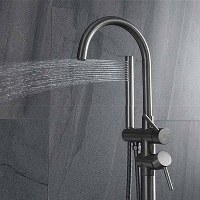 Floor Mounted Copper Freestanding Tub Filler Freestanding High Arc Freestanding Faucet Clearhalo 'Bathroom Remodel & Bathroom Fixtures' 'Bathtub Faucets' 'bathtub_faucets' 'Home Improvement' 'home_improvement' 'home_improvement_bathtub_faucets' 1200x1200_f3e890a5-5707-4fb7-98bd-bbf1a3288d9a