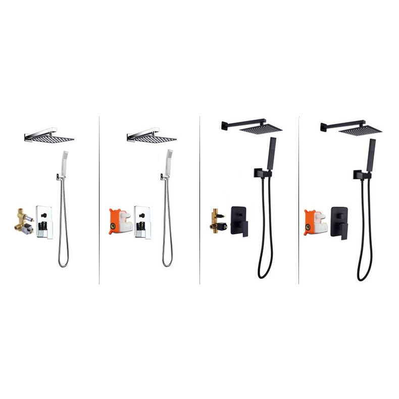Modern Style Shower System Ceiling Mounted Spot Resist Handle Lever Shower System Clearhalo 'Bathroom Remodel & Bathroom Fixtures' 'Home Improvement' 'home_improvement' 'home_improvement_shower_faucets' 'Shower Faucets & Systems' 'shower_faucets' 'Showers & Bathtubs Plumbing' 'Showers & Bathtubs' 1200x1200_f3fe9d9f-63fd-4bfb-86c8-4988ad92a728