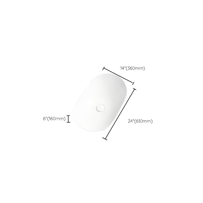 Luxury Bathroom Sink Ceramic Oval White Basin Drain Assembly Bathroom Sink Clearhalo 'Bathroom Remodel & Bathroom Fixtures' 'Bathroom Sinks & Faucet Components' 'Bathroom Sinks' 'bathroom_sink' 'Home Improvement' 'home_improvement' 'home_improvement_bathroom_sink' 1200x1200_f428497f-a1ea-4819-9ea2-1e6054c29cc4