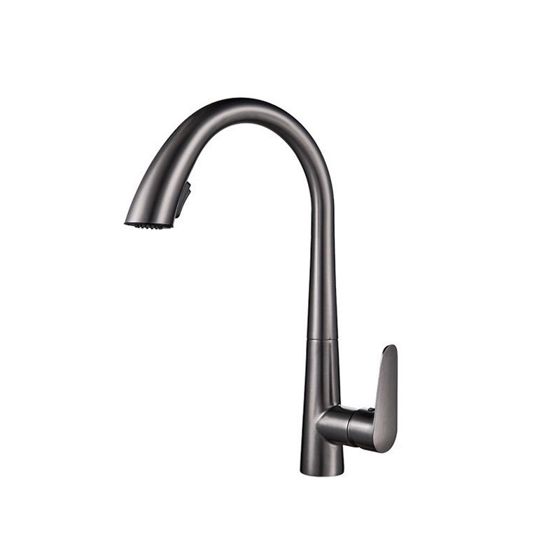 Contemporary Kitchen Faucet Copper Single Handle High Arc Kitchen Faucet Clearhalo 'Home Improvement' 'home_improvement' 'home_improvement_kitchen_faucets' 'Kitchen Faucets' 'Kitchen Remodel & Kitchen Fixtures' 'Kitchen Sinks & Faucet Components' 'kitchen_faucets' 1200x1200_f43a3ce7-1903-4422-8cf1-154ec185cfee