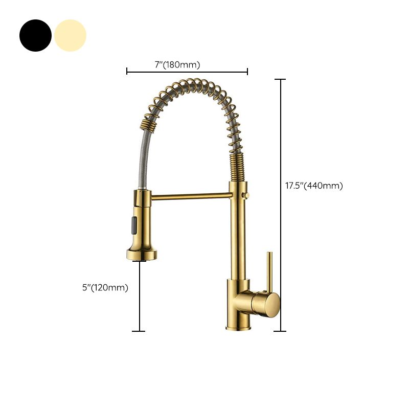 Modern Farmhouse Faucet Spring Spout Water Filler One Handle High Arch Kitchen Faucet Clearhalo 'Home Improvement' 'home_improvement' 'home_improvement_kitchen_faucets' 'Kitchen Faucets' 'Kitchen Remodel & Kitchen Fixtures' 'Kitchen Sinks & Faucet Components' 'kitchen_faucets' 1200x1200_f43d7834-43bc-4c16-be46-7fb866d0347b