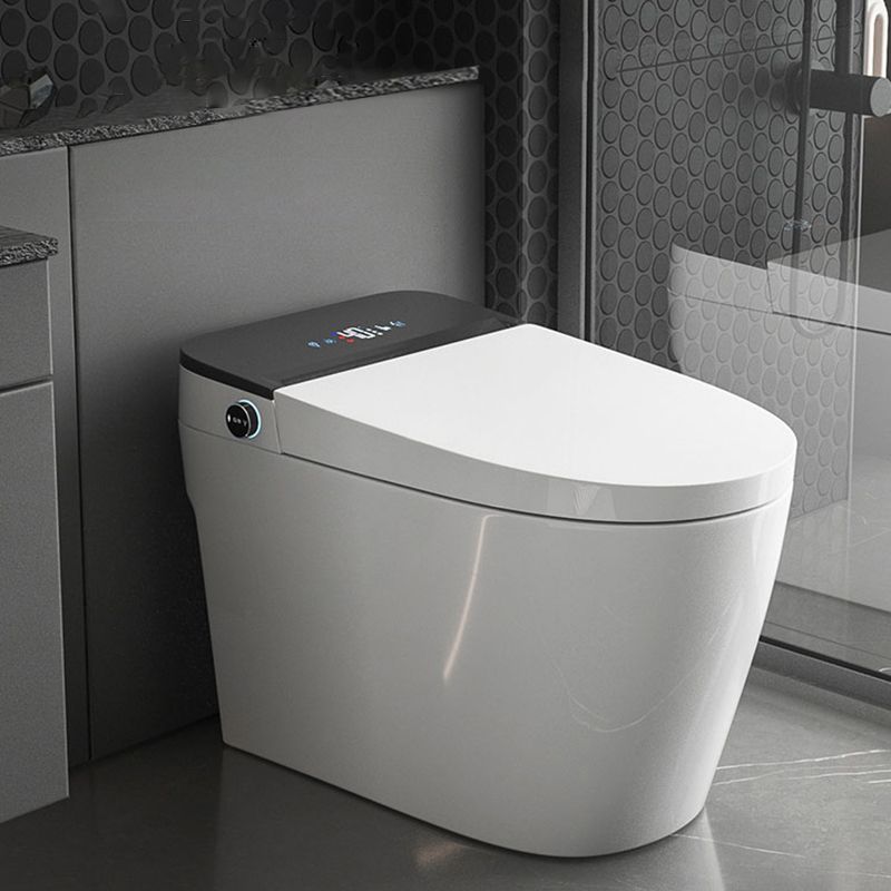 Contemporary Floor Standing Bidet in White Elongated Toilet Clearhalo 'Bathroom Remodel & Bathroom Fixtures' 'Bidets' 'Home Improvement' 'home_improvement' 'home_improvement_bidets' 'Toilets & Bidets' 1200x1200_f444d202-faf3-4f8e-ae04-37e90e53cd38
