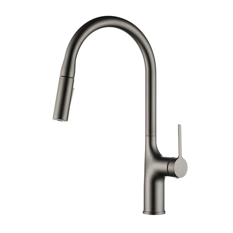 Modern Style Kitchen Faucet Copper Single Handle High Arc Kitchen Faucet Clearhalo 'Home Improvement' 'home_improvement' 'home_improvement_kitchen_faucets' 'Kitchen Faucets' 'Kitchen Remodel & Kitchen Fixtures' 'Kitchen Sinks & Faucet Components' 'kitchen_faucets' 1200x1200_f44a8802-a7e3-4a4e-8467-2f6d115e8206
