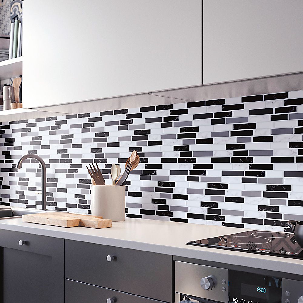 Plastic Peel & Stick Subway Tile Modern Simple Subway Tile Wallpaper Clearhalo 'Flooring 'Home Improvement' 'home_improvement' 'home_improvement_peel_stick_blacksplash' 'Peel & Stick Backsplash Tile' 'peel_stick_blacksplash' 'Walls & Ceilings' Walls and Ceiling' 1200x1200_f44ab941-c0a3-4d9e-8030-ddedf397e955