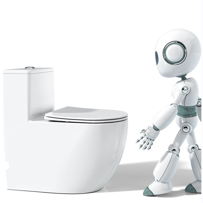 Contemporary Ceramic Toilet Bowl White Floor Mount Urine Toilet with Seat for Washroom Clearhalo 'Bathroom Remodel & Bathroom Fixtures' 'Home Improvement' 'home_improvement' 'home_improvement_toilets' 'Toilets & Bidets' 'Toilets' 1200x1200_f44fae1c-6e02-4ba5-a13c-9b7ce3a1657d