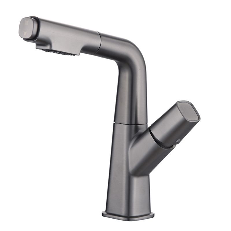 Vessel Sink Faucet Modern Style Swivel Spout Faucet for Bathroom Clearhalo 'Bathroom Remodel & Bathroom Fixtures' 'Bathroom Sink Faucets' 'Bathroom Sinks & Faucet Components' 'bathroom_sink_faucets' 'Home Improvement' 'home_improvement' 'home_improvement_bathroom_sink_faucets' 1200x1200_f464b9dc-7c05-4a1c-823a-dbbfa183b3c8