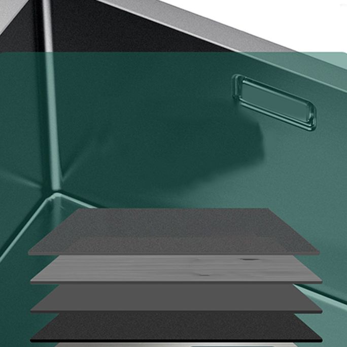 Soundproof Kitchen Sink Overflow Hole Design Stainless Steel Kitchen Sink Clearhalo 'Home Improvement' 'home_improvement' 'home_improvement_kitchen_sinks' 'Kitchen Remodel & Kitchen Fixtures' 'Kitchen Sinks & Faucet Components' 'Kitchen Sinks' 'kitchen_sinks' 1200x1200_f48bc5d6-b91d-4440-ab2d-099f721b282f