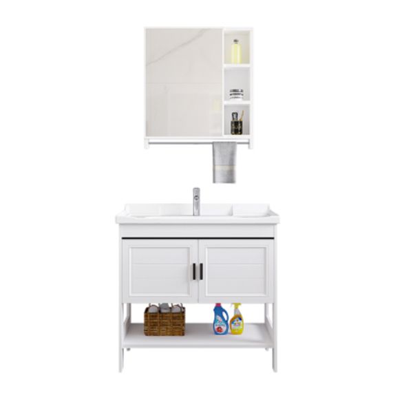 Freestanding Bathroom Sink Vanity Glam Single-Sink Bathroom Vanity Clearhalo 'Bathroom Remodel & Bathroom Fixtures' 'Bathroom Vanities' 'bathroom_vanities' 'Home Improvement' 'home_improvement' 'home_improvement_bathroom_vanities' 1200x1200_f4e71f01-ee22-4153-9b98-d9ff0ad86c17