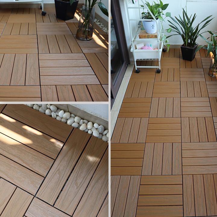 Square Snapping Patio Flooring Composite Tiles Striped Pattern Tile Set Clearhalo 'Home Improvement' 'home_improvement' 'home_improvement_outdoor_deck_tiles_planks' 'Outdoor Deck Tiles & Planks' 'Outdoor Flooring & Tile' 'Outdoor Remodel' 'outdoor_deck_tiles_planks' 1200x1200_f4e77b3f-2c41-4264-962d-c1fc80b6bf16