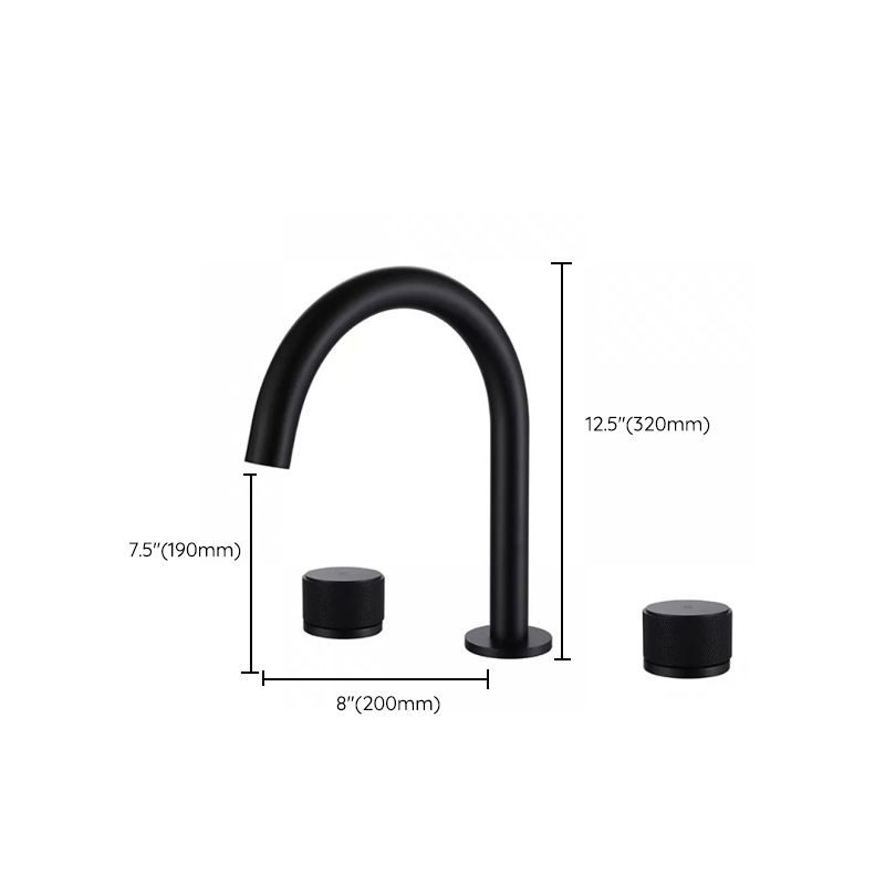 Modern Double Handle Sink Faucet with Water Inlet Pipe Bathroom Brass Sink Faucet Clearhalo 'Bathroom Remodel & Bathroom Fixtures' 'Bathroom Sink Faucets' 'Bathroom Sinks & Faucet Components' 'bathroom_sink_faucets' 'Home Improvement' 'home_improvement' 'home_improvement_bathroom_sink_faucets' 1200x1200_f4eafa1f-ec9f-4d3a-bb89-5a76dddfbc48