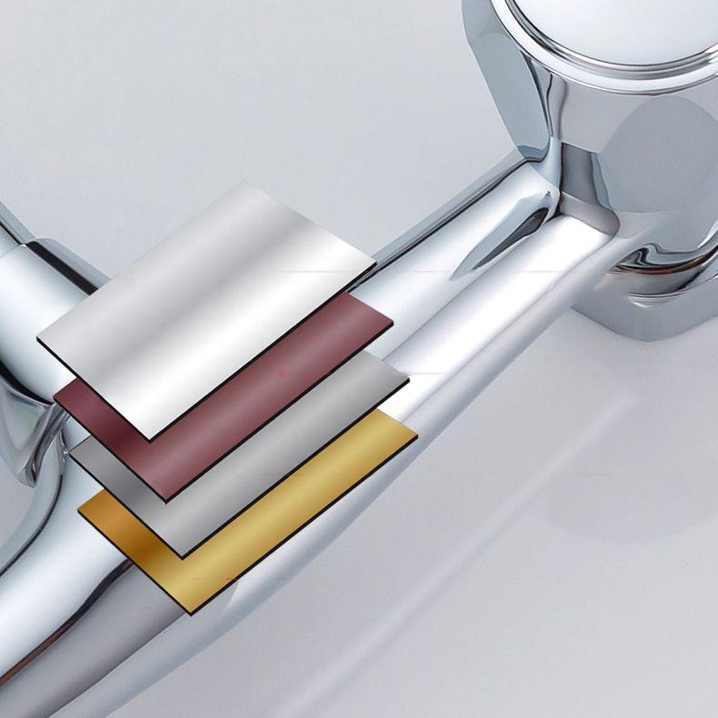 Pre-Rinse High-Arc Kitchen Faucet Double Handle Bridge Kitchen Faucet Clearhalo 'Home Improvement' 'home_improvement' 'home_improvement_kitchen_faucets' 'Kitchen Faucets' 'Kitchen Remodel & Kitchen Fixtures' 'Kitchen Sinks & Faucet Components' 'kitchen_faucets' 1200x1200_f4eecc66-e164-4ba5-9ca7-44d1ed18e33e