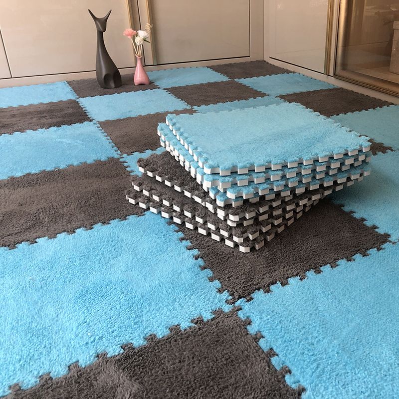  12X12 Plush Interlocking Carpet Tiles, 10Mm Thick