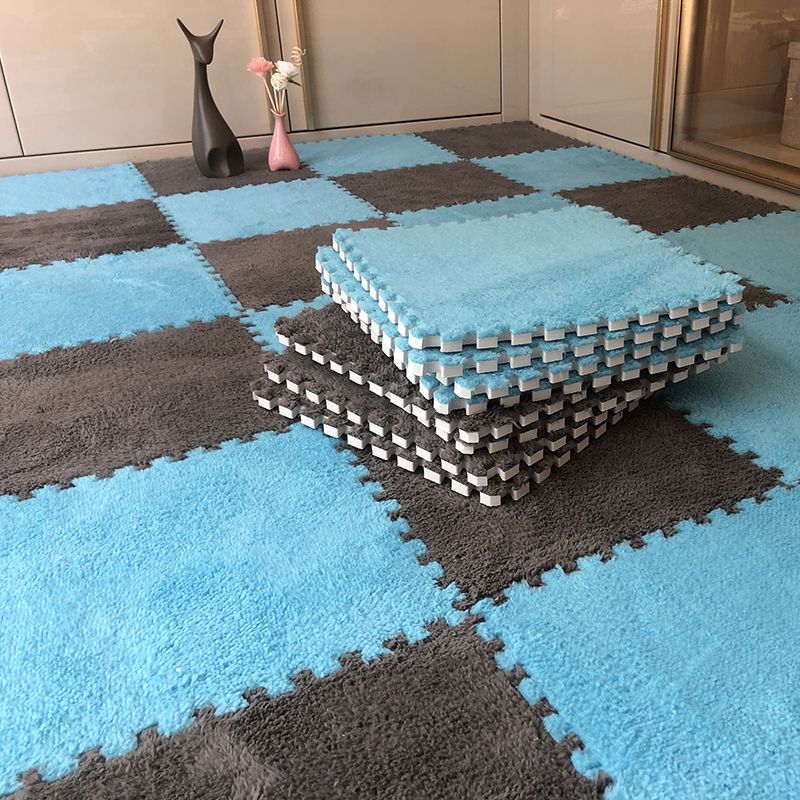 Interlocking Carpet Tiles Color Block Interlocking Carpet Floor Tile ...