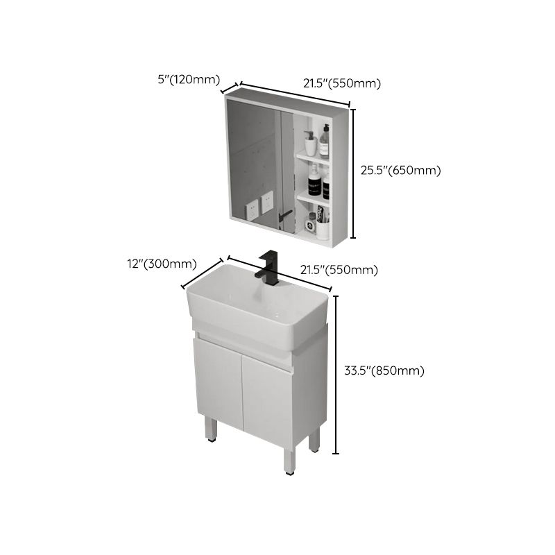 Freestanding Bathroom Vanity Set Modern Faucet Included Bathroom Sink Vanity Clearhalo 'Bathroom Remodel & Bathroom Fixtures' 'Bathroom Vanities' 'bathroom_vanities' 'Home Improvement' 'home_improvement' 'home_improvement_bathroom_vanities' 1200x1200_f4f5e8f4-c079-4dd4-8a6a-b5efc5706223
