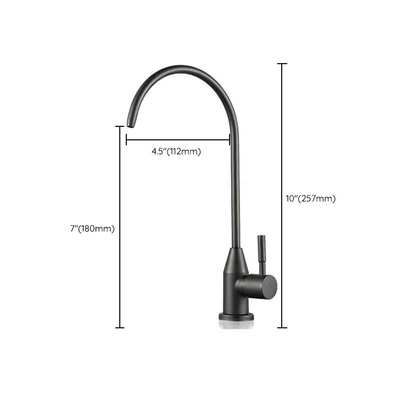 Modern 1-Handle Faucet with Water Dispenser 1-Hole Standard Kitchen Faucet Clearhalo 'Home Improvement' 'home_improvement' 'home_improvement_kitchen_faucets' 'Kitchen Faucets' 'Kitchen Remodel & Kitchen Fixtures' 'Kitchen Sinks & Faucet Components' 'kitchen_faucets' 1200x1200_f4fc5107-c113-49a0-acc1-ebbbf28c93f4