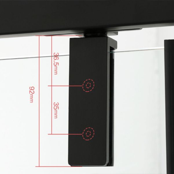 Black Rectangle Shower Enclosure Clear Tempered Glass Shower Enclosure Clearhalo 'Bathroom Remodel & Bathroom Fixtures' 'Home Improvement' 'home_improvement' 'home_improvement_shower_stalls_enclosures' 'Shower Stalls & Enclosures' 'shower_stalls_enclosures' 'Showers & Bathtubs' 1200x1200_f5258e3a-dd21-485b-b72f-7ace7dcfcbee