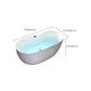 Modern White Acrylic Bathtub Freestand Soaking Bathtub with Drain Bath Tub Clearhalo 'Bathroom Remodel & Bathroom Fixtures' 'Bathtubs' 'Home Improvement' 'home_improvement' 'home_improvement_bathtubs' 'Showers & Bathtubs' 1200x1200_f558304f-0eef-4d01-a018-81b968c1a128