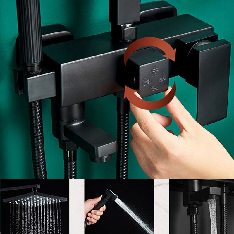 Contemporary Style Shower System Spot Resist Wall Mounted Copper Shower System Clearhalo 'Bathroom Remodel & Bathroom Fixtures' 'Home Improvement' 'home_improvement' 'home_improvement_shower_faucets' 'Shower Faucets & Systems' 'shower_faucets' 'Showers & Bathtubs Plumbing' 'Showers & Bathtubs' 1200x1200_f55d6937-aea2-49ce-a6cb-964eb4ebc5e1