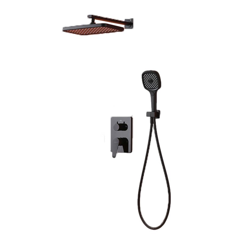 Modern Style Shower System Spot Resist Copper Wall Mounted Shower System Clearhalo 'Bathroom Remodel & Bathroom Fixtures' 'Home Improvement' 'home_improvement' 'home_improvement_shower_faucets' 'Shower Faucets & Systems' 'shower_faucets' 'Showers & Bathtubs Plumbing' 'Showers & Bathtubs' 1200x1200_f58150b3-776f-4c55-9256-8c7fb3a8d66f