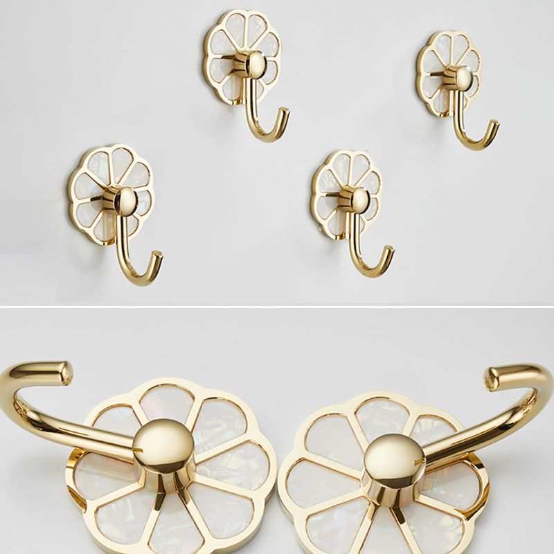 Polished 10 Piece Bathroom Accessory Set Metal Corrosion-resistant Robe Hook Clearhalo 'Bathroom Hardware Sets' 'Bathroom Hardware' 'Bathroom Remodel & Bathroom Fixtures' 'bathroom_hardware_sets' 'Home Improvement' 'home_improvement' 'home_improvement_bathroom_hardware_sets' 1200x1200_f585fb9b-636e-40ac-be24-9954a1b96ccb